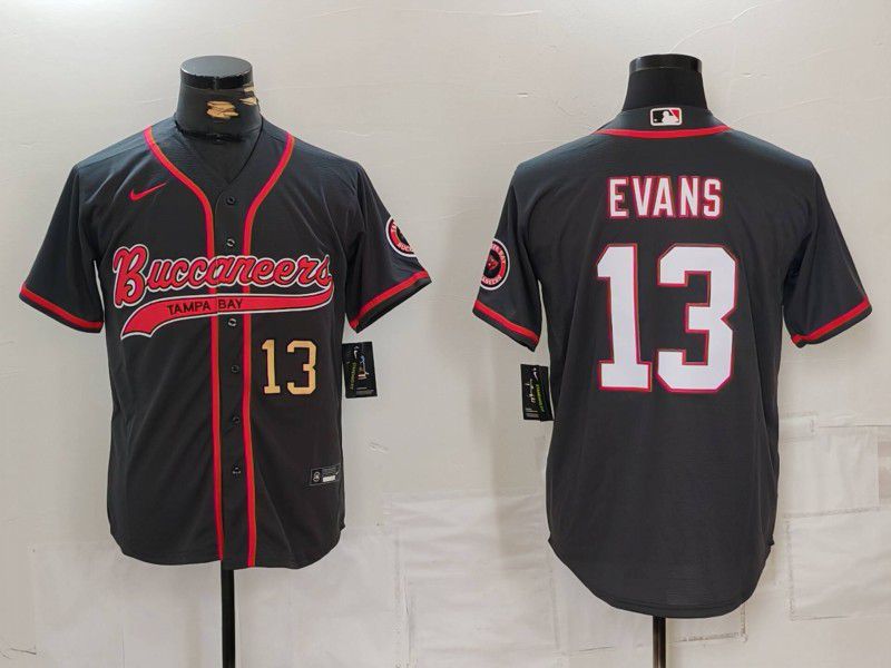 Men Tampa Bay Buccaneers #13 Evans Grey Joint Name 2024 Nike Limited NFL Jersey style 1->tampa bay buccaneers->NFL Jersey